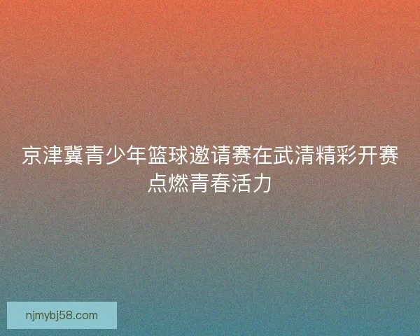 京津冀青少年篮球邀请赛在武清精彩开赛点燃青春活力
